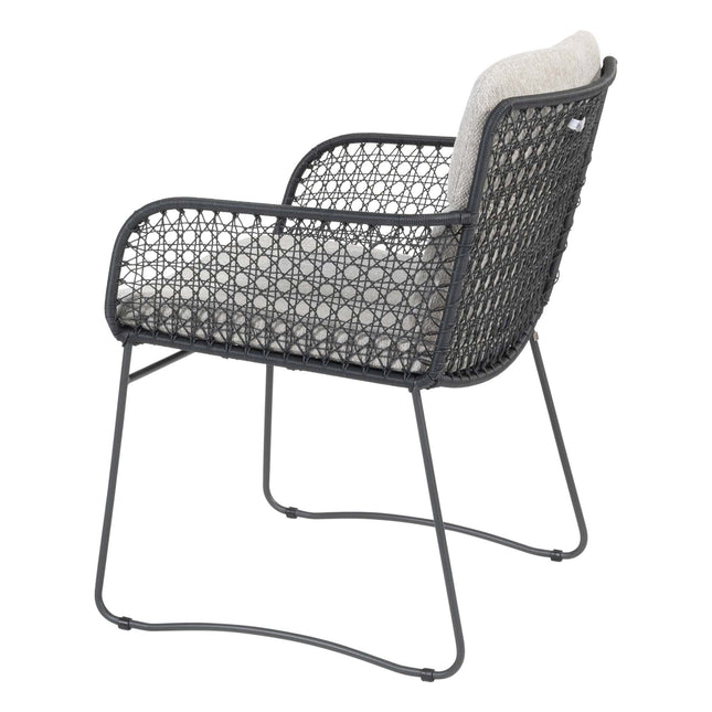 4 Seasons Outdoor Aprilla Ess Anthrazit + Taste 4SO Manolo -Tisch -Anthrazit mit gedrucktem Keramiktisch -Tisch 240 cm