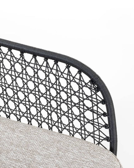 4 Seasons Outdoor Aprilla Ess Anthrazit + Taste 4SO Manolo -Tisch -Anthrazit mit gedrucktem Keramiktisch -Tisch 240 cm