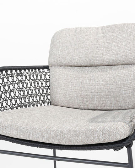 4 Seasons Outdoor Aprilla Ess Anthrazit + Taste 4SO Manolo -Tisch -Anthrazit mit gedrucktem Keramiktisch -Tisch 240 cm