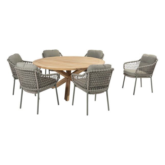 4 Seasons Outdoor Jura Dining + Taste 4SO Prado Teak Tabelle 160 Ø CM