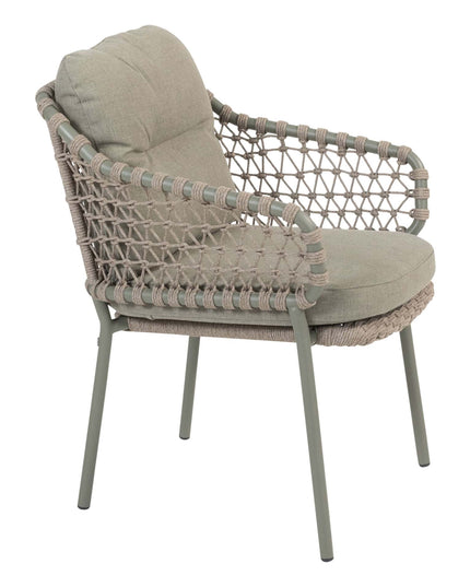 4 Saisons Outdoor Jura Dining + Montana Tisch Fass Keramik Terrazzo 240 cm Teak -Chassis
