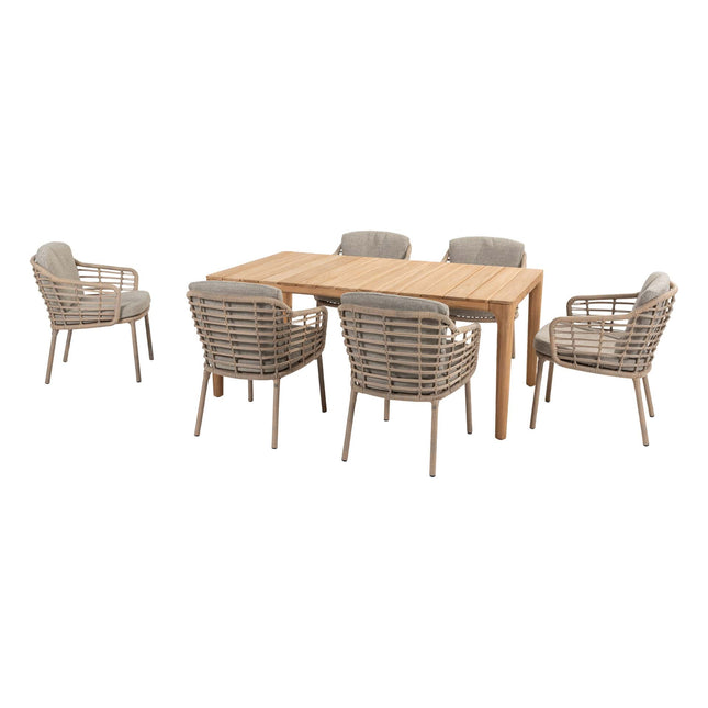 4 Seasons Outdoor Como Dining + Taste 4SO Liam Teak Tabelle 180 cm
