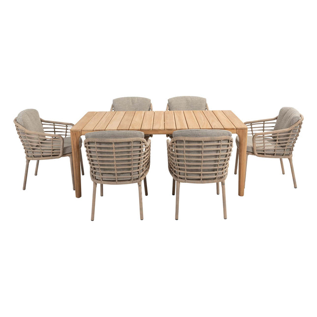 4 Seasons Outdoor Como Dining + Taste 4SO Liam Teak Tabelle 180 cm