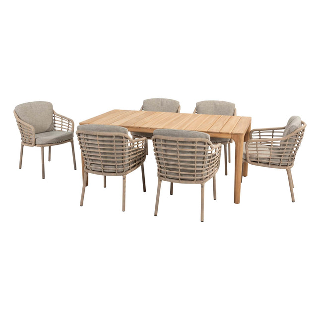 4 Seasons Outdoor Como Dining + Taste 4SO Liam Teak Tabelle 180 cm
