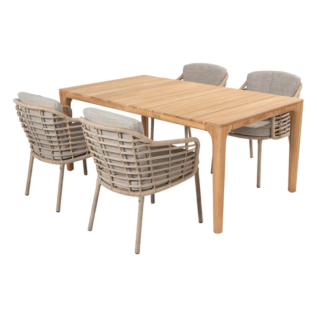 4 Seasons Outdoor Como Dining + Taste 4SO Liam Teak Tabelle 180 cm