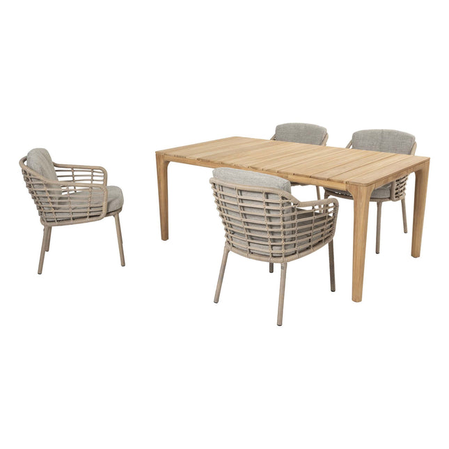 4 Seasons Outdoor Como Dining + Taste 4SO Liam Teak Tabelle 180 cm
