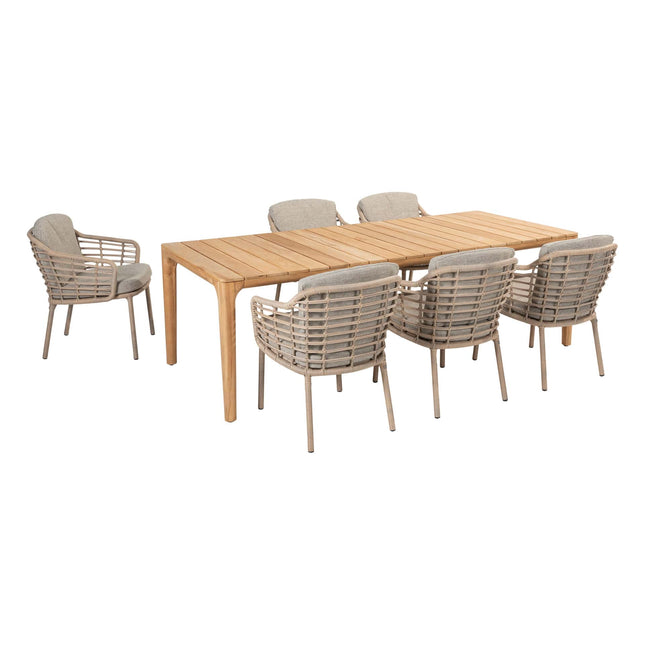 4 Seasons Outdoor Como Dining + Taste 4SO Liam Teak Tabelle 240 cm