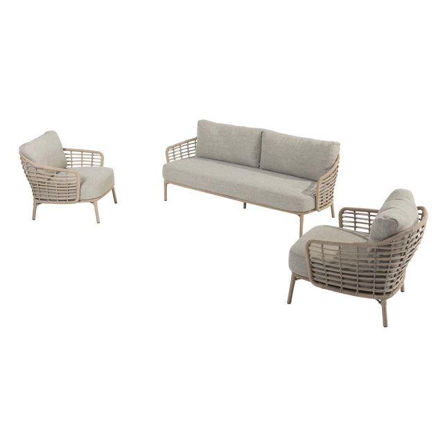4 Seasons Outdoor Como Lounge Set Ernte ohne Couchtisch