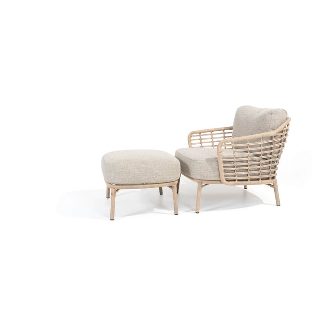 4 Seasons Outdoor Como Lounge Set Harvest + Verdi Couchtisch Latte 73 Ø CM