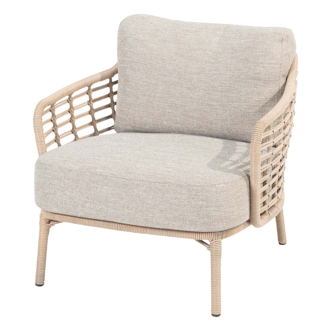 4 Seasons Outdoor Como Bistro Lounge Set Harvest + Verdi Side Table Latte 45 Ø CM