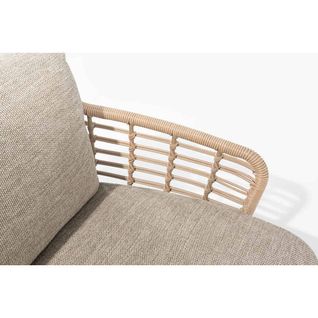 4 Seasons Outdoor Como Lounge Set Harvest + Footstool + Verdi Kaffeetische