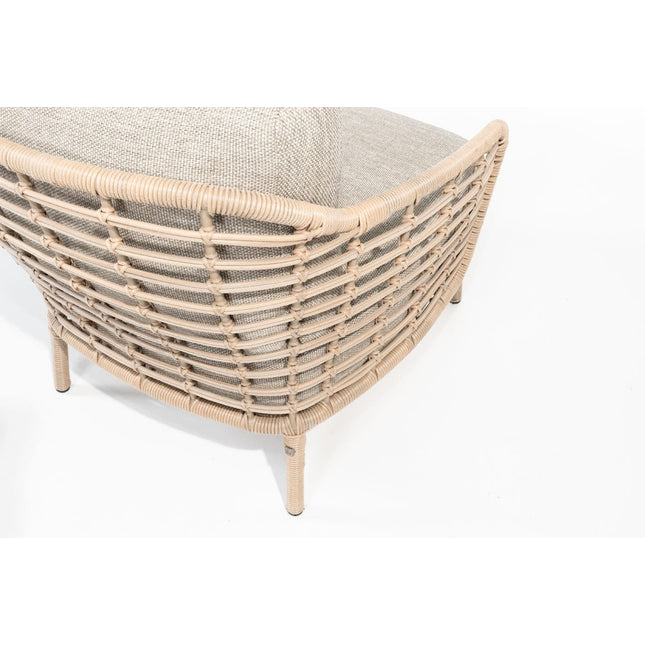 4 Seasons Outdoor Como Bistro Lounge Set Harvest + Verdi Side Table Latte 45 Ø CM