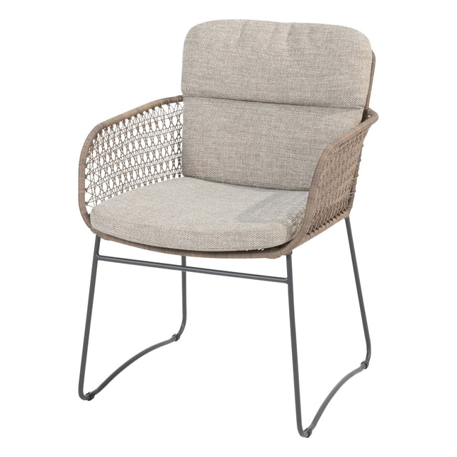 4 Seasons Outdoor Aprilla Dining Pure + Taste 4SO Prado Teak Tabelle 160 Ø CM