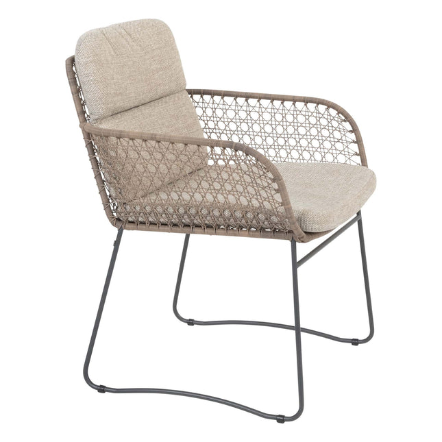 4 Seasons Outdoor Aprilla Essstuhl rein inkl. 2 Kissen