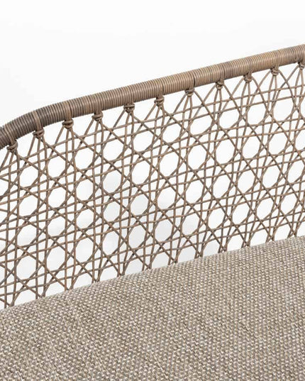 4 Seasons Outdoor Aprilla Dining Pure (6-tlg.) + Montana Tisch Fass Keramik Terrazzo 240 cm
