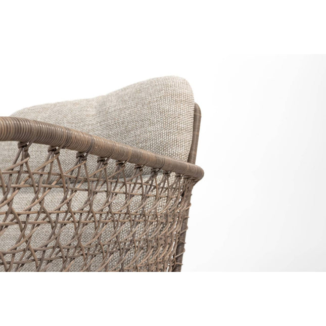 4 Seasons Outdoor Aprilla Dining rein + Taste 4SO Noah Teaktisch Anthrazit Basis 260 cm