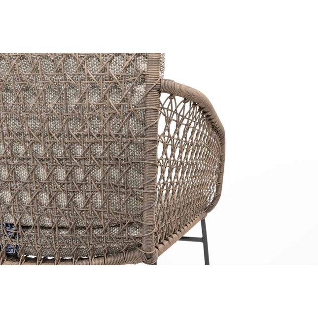 4 Seasons Outdoor Aprilla Dining Pure + Taste 4SO Prado Teaktisch 130 Ø CM