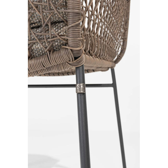 4 Seasons Outdoor Aprilla Essstuhl rein inkl. 2 Kissen