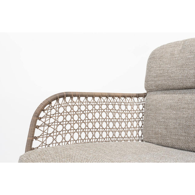 4 Seasons Outdoor Aprilla Dining rein + Taste 4SO Noah Teaktisch Anthrazit Basis 260 cm