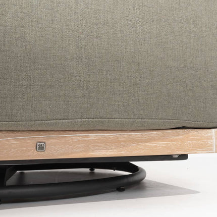 4 Seasons Outdoor Yara Lounge Turn Stuhl gebürstet Teakpolster inkl. 3 Kissen