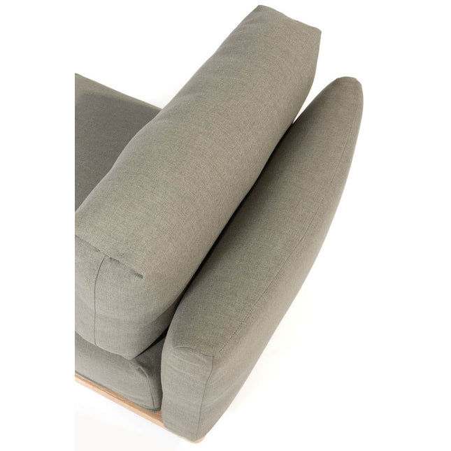 4 Seasons Outdoor Yara Lounge Turn Stuhl gebürstet Teakpolster inkl. 3 Kissen