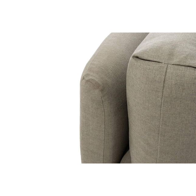 4 Seasons Outdoor Yara 3-Sitzlounge Sofa gebürstet Teaks mit 11 Kissen