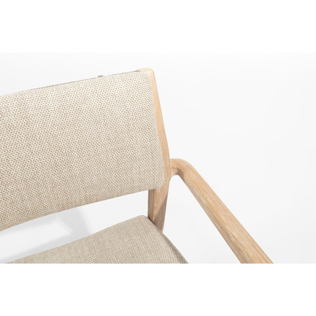 4 Seasons Outdoor Julia Stapelbares Stuhl gebürstet Teaks inkl. 2 Kissen