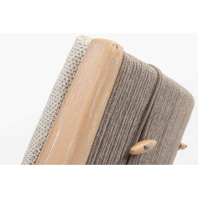 4 Seasons Outdoor Julia Stapelbares Stuhl gebürstet Teaks inkl. 2 Kissen