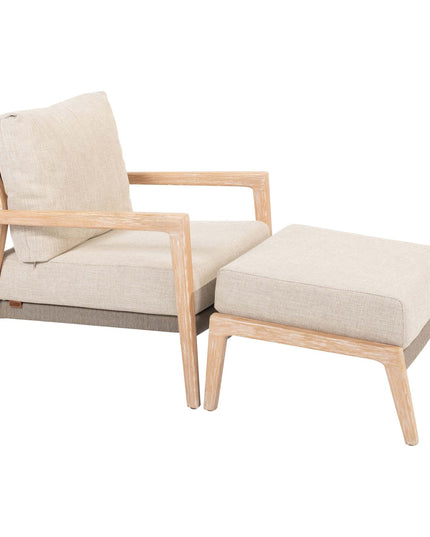 4 Seasons Outdoor Julia Bistro Lounge Set + Footstool + REM Couchtisch 60 Ø CM