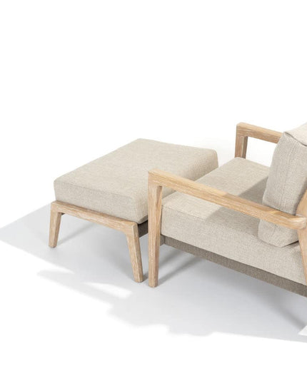 4 Seasons Outdoor Julia Bistro Lounge Set + Footstool + REM Couchtisch 60 Ø CM