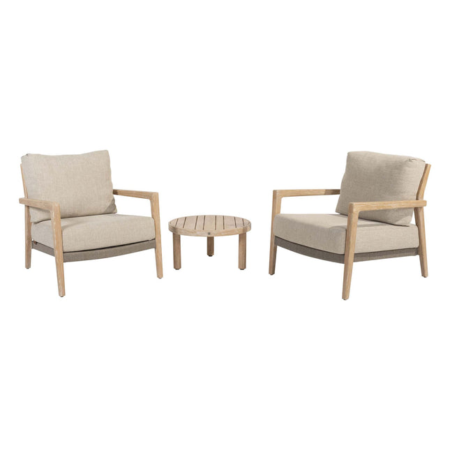 4 Seasons Outdoor Julia Bistro Lounge Set + REM Couchtisch 60 Ø CM