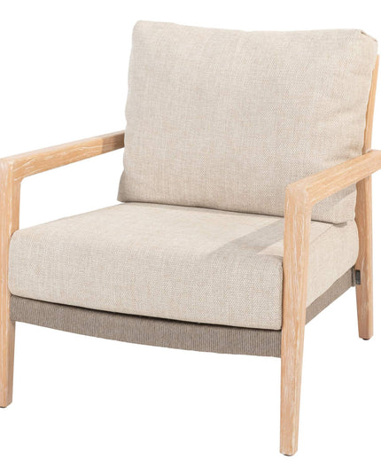 4 Seasons Outdoor Julia Bistro Lounge Set + Footstool + REM Couchtisch 60 Ø CM