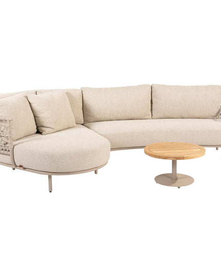 4 Seasons Outdoor Sardinia Chaise Lounge Bank + Volta Couchtisch 60 Ø CM