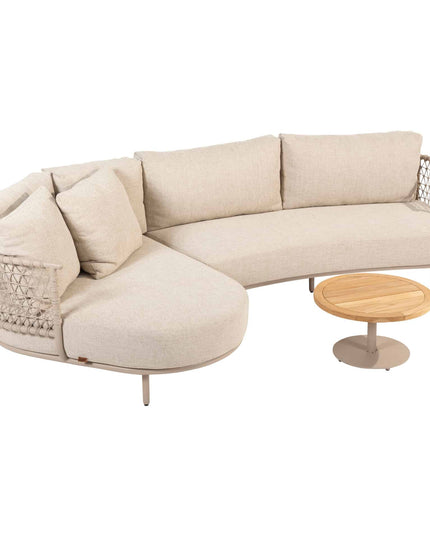 4 Seasons Outdoor Sardinia Chaise Lounge Bank + Volta Couchtisch 60 Ø CM