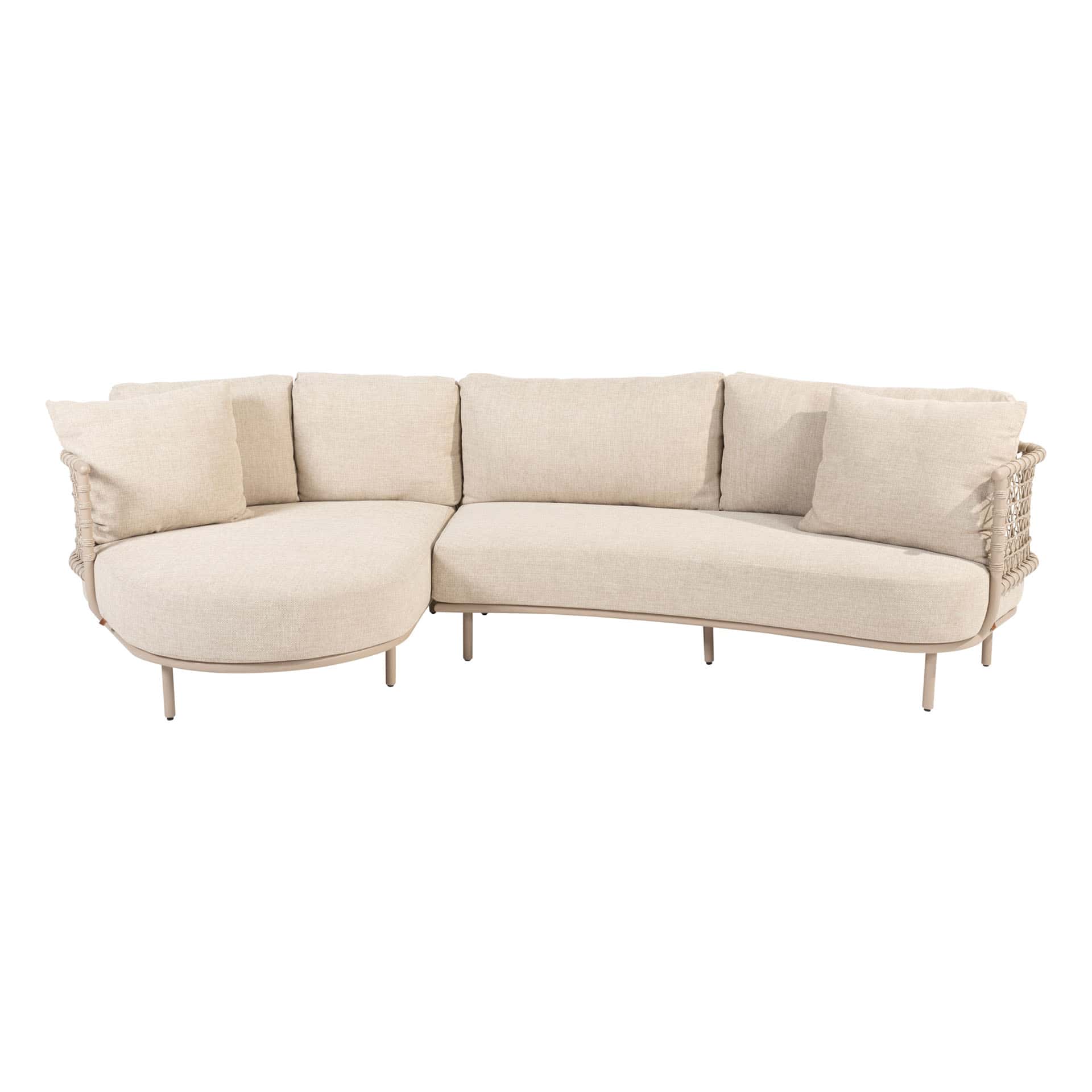 4SO Sardinia modulaire bank met chaise longue latte - afbeelding 8