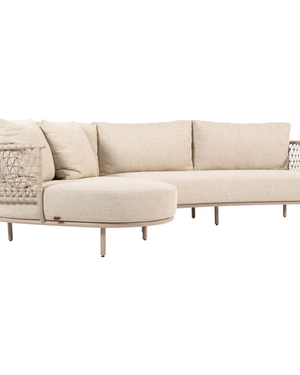 4 Seasons Outdoor Sardinia Chaise Lounge Bank + Volta Couchtisch 60 Ø CM