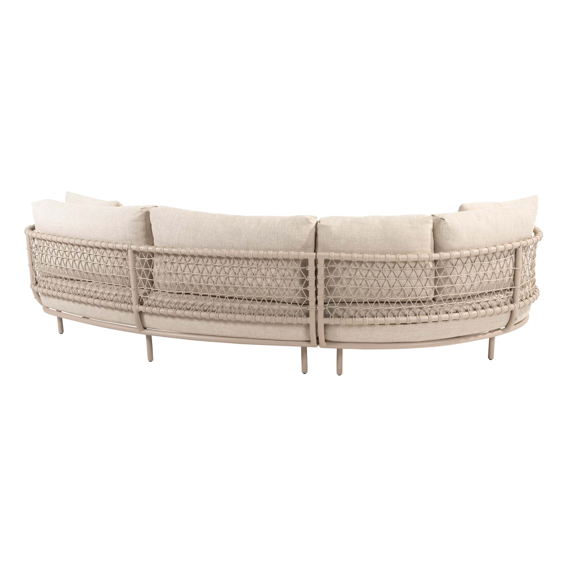 4SO Sardinia modulaire bank met chaise longue latte - afbeelding 9