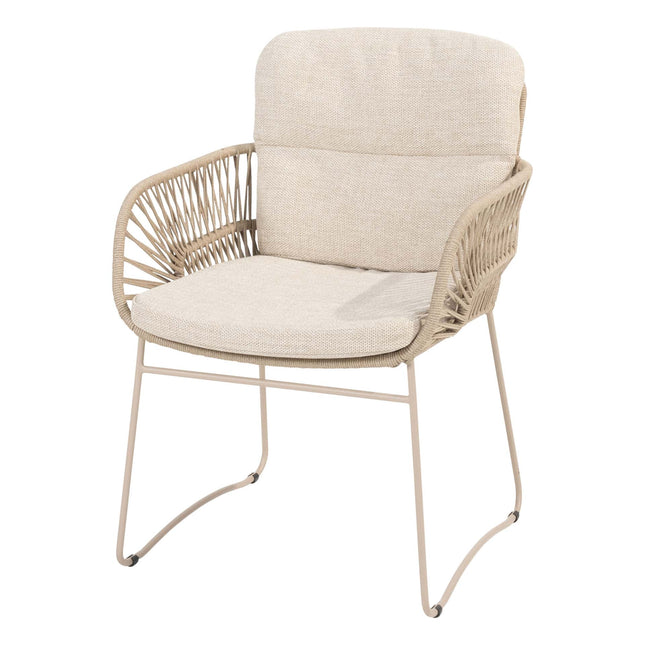 4 Seasons Outdoor Murcia Dining Latte + Taste 4SO Prado Teak Tabelle 130 Ø CM