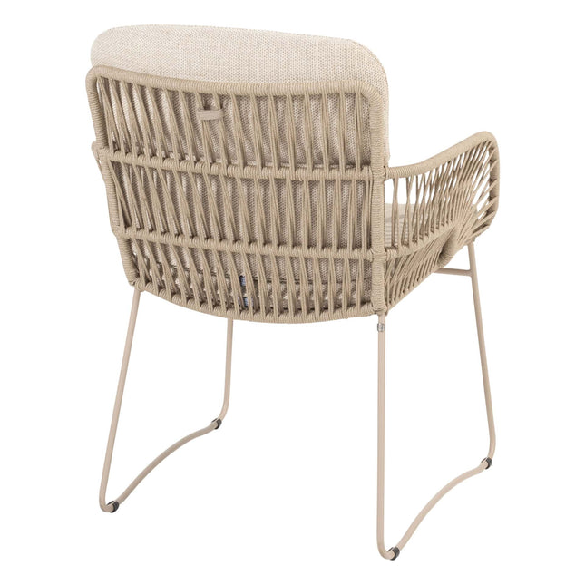 4 Seasons Outdoor Murcia Dining Latte + Taste 4SO Prado Teak Tabelle 130 Ø CM