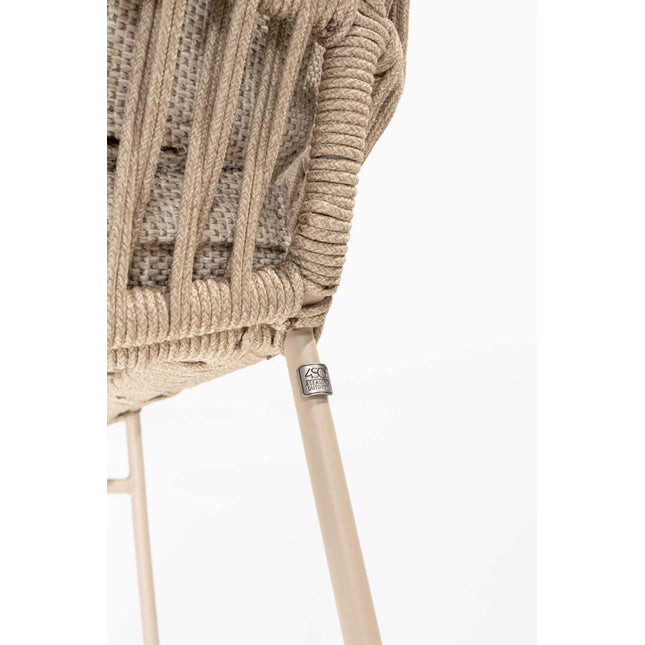 4 Seasons Outdoor Murcia Speisestuhl Latte inkl. 2 Kissen