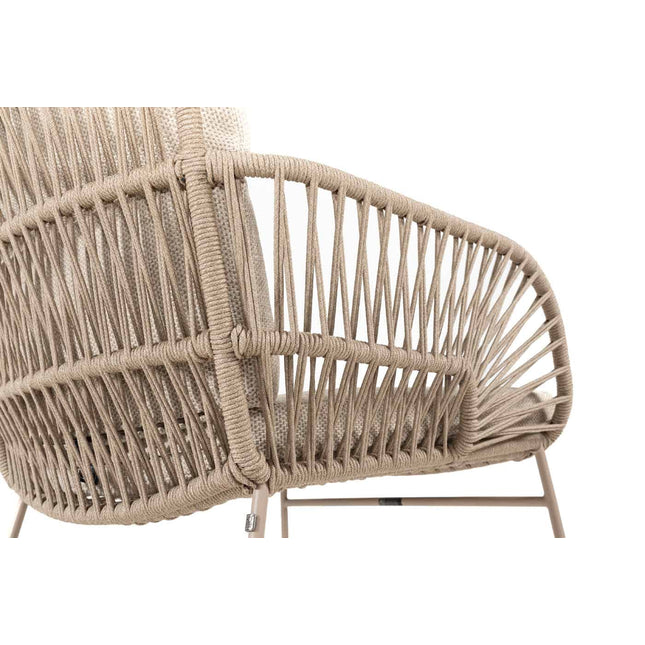 4 Seasons Outdoor Murcia Dining Latte + Taste 4SO Liam Teak Tabelle 180 cm