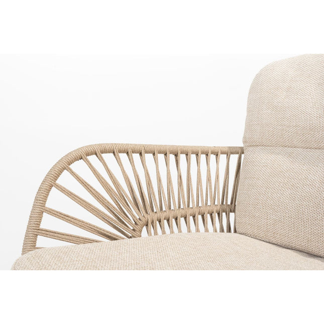 4 Seasons Outdoor Murcia Dining Latte + Taste 4SO Prado Teak Tisch Oval 240 cm