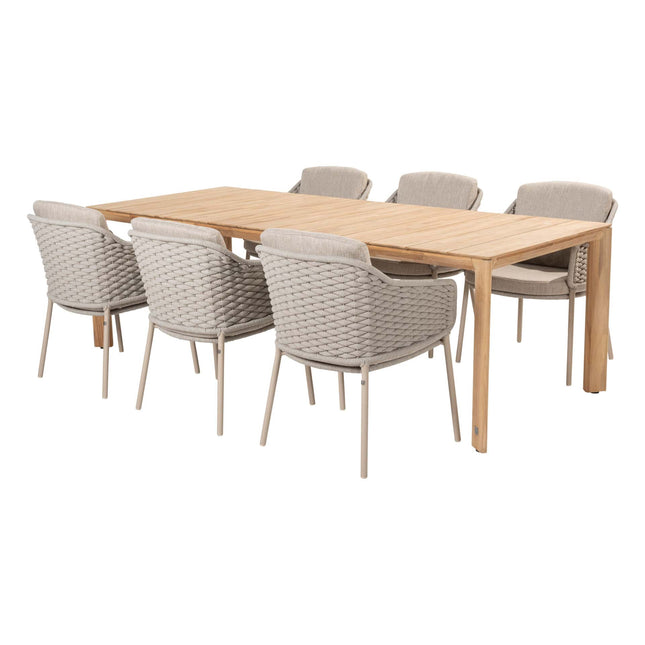 4 Seasons Outdoor Eros Dining + Lucas Teaktabelle 240 cm
