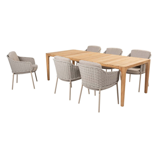 4 Jahreszeiten Outdoor Eros Dining + Taste 4SO Liam Teak Tabelle 240 cm