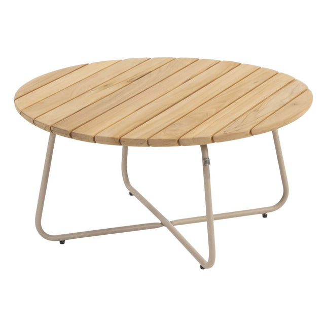 4 Seasons Outdoor Sardinia Chaise Lounge Bank + Taste 4SO Albano Lounge Chair + Verdi Coucht Tabelle 73 Ø CM
