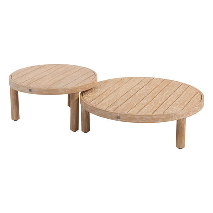 4 Seasons Outdoor Rem Couchtisch gebürstet Teak 60 cm. Ø (H 32)