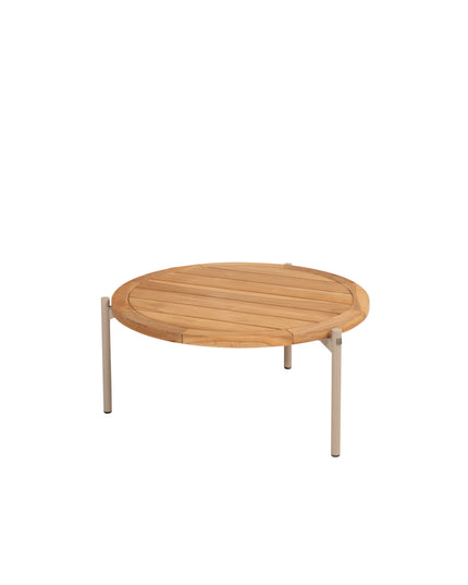 4 Seasons Outdoor Comino Lounge Sofa + Volta Seiten Tabelle 45 Ø cm Latte