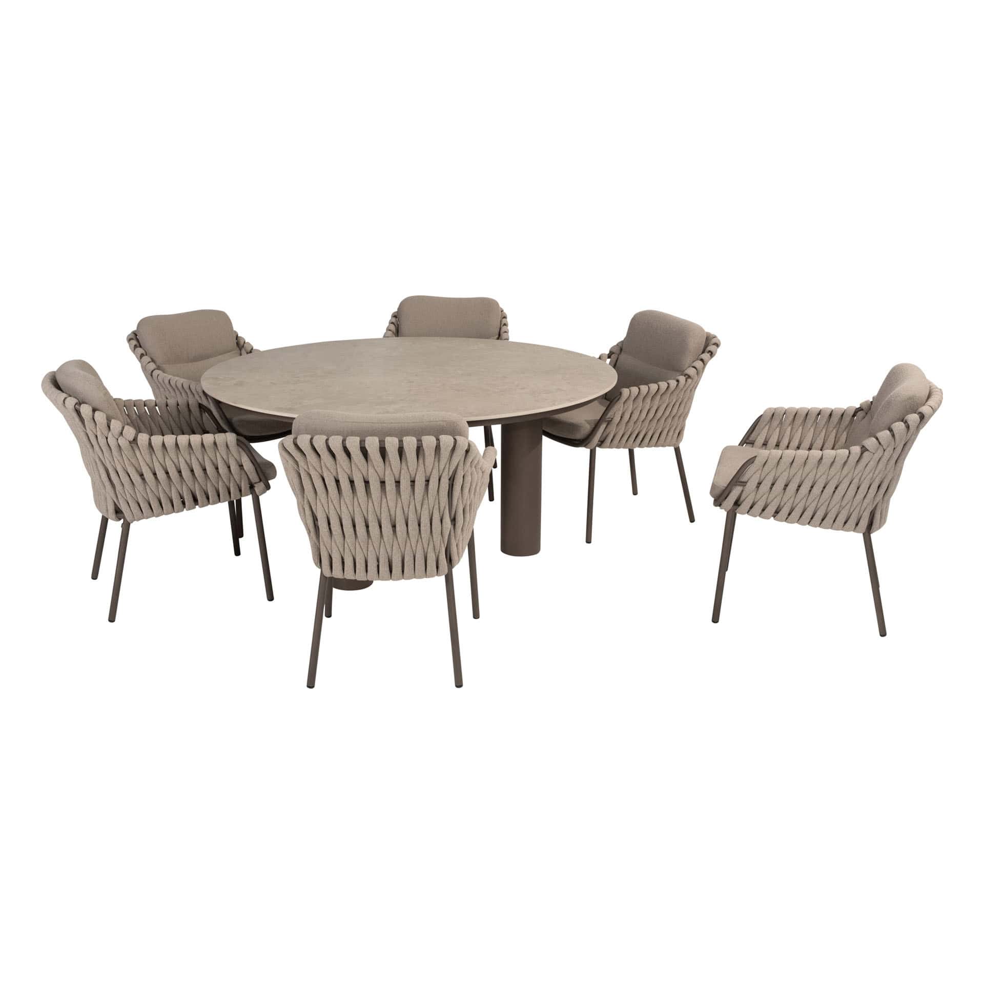 4SO Montera dining set (6 st.) met Arizona tafel ⌀160cm - afbeelding 4