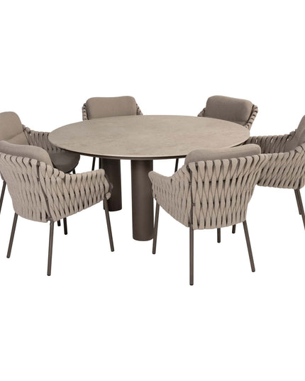 4 Seasons Outdoor Montera Dining + Arizona Tisch Keramikblatt 160 Ø CM