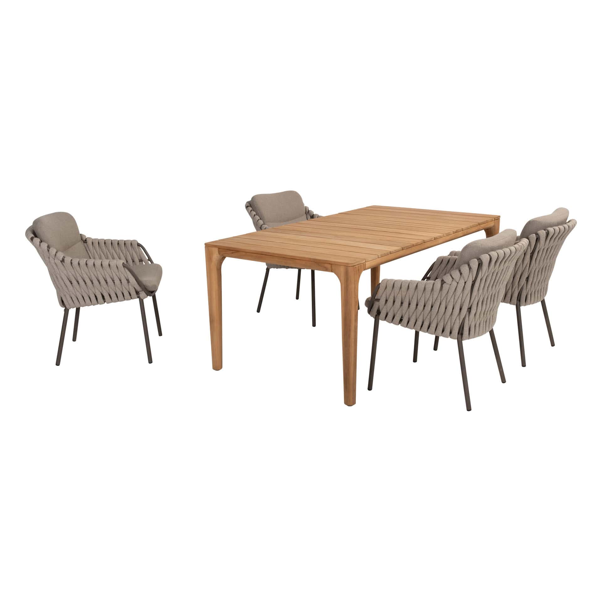 4SO Montera dining set (4 st.) + Taste 4SO Liam tafel 180x100cm - afbeelding 2